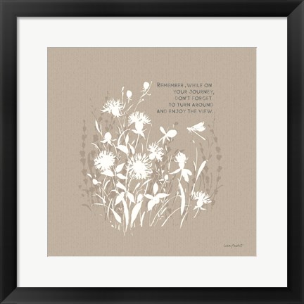 Framed Au Naturel VII on Beige Print