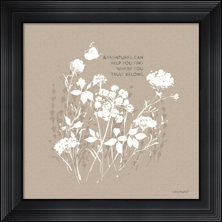 Framed Au Naturel IX on Beige Print
