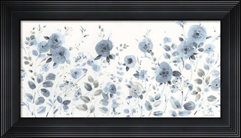 Framed Dancing Flowers I Print