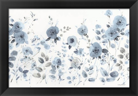 Framed Dancing Flowers II Print