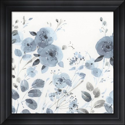 Framed Dancing Flowers III Print