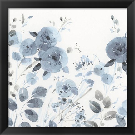 Framed Dancing Flowers III Print