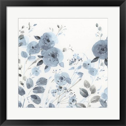 Framed Dancing Flowers III Print