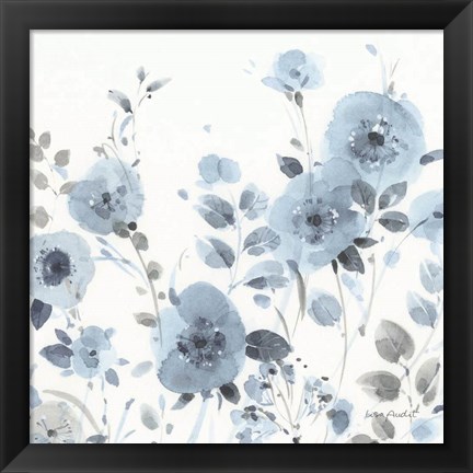 Framed Dancing Flowers IV Print