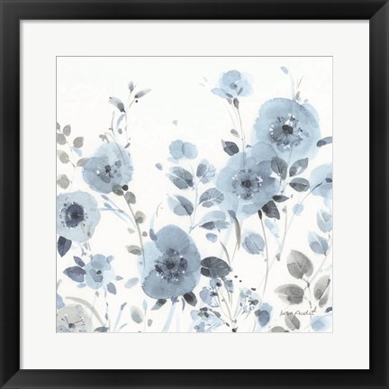 Framed Dancing Flowers IV Print