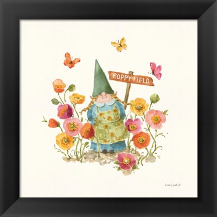 Framed Garden Gnomes VIII Print