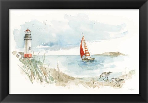 Framed Seaside Journey I Print