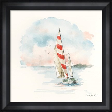 Framed Seaside Journey II Print