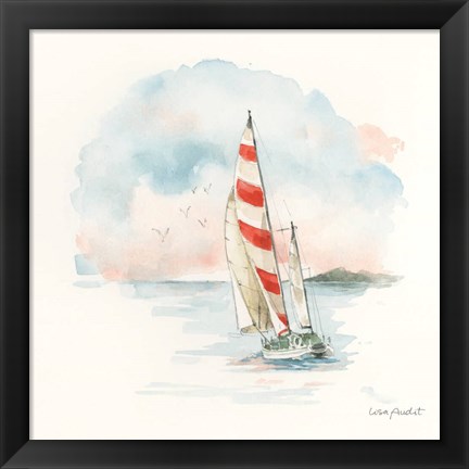 Framed Seaside Journey II Print