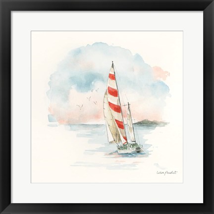 Framed Seaside Journey II Print