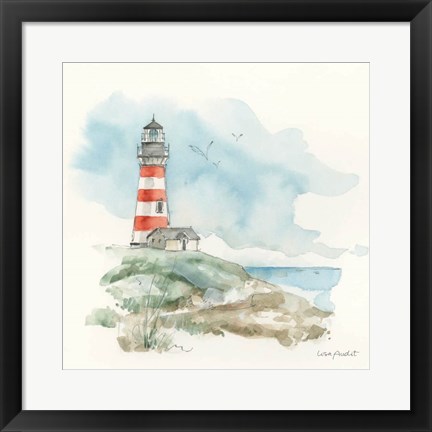 Framed Seaside Journey III Print