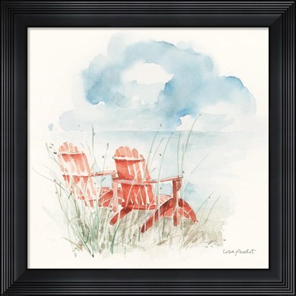 Framed Seaside Journey V Print