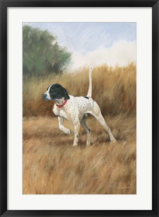 Framed Hunting Dog II Print