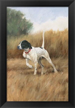 Framed Hunting Dog II Print