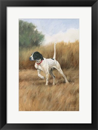 Framed Hunting Dog II Print