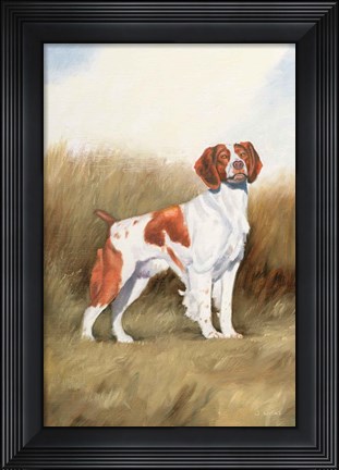 Framed Hunting Dog I Print