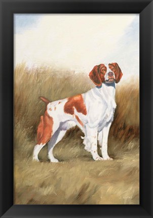 Framed Hunting Dog I Print