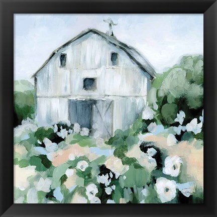 Framed Summer Barn Print