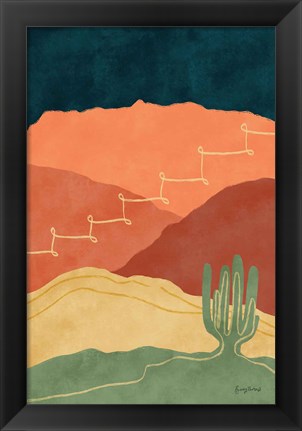 Framed Mountainous II Print