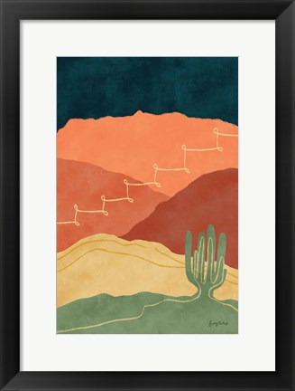 Framed Mountainous II Print