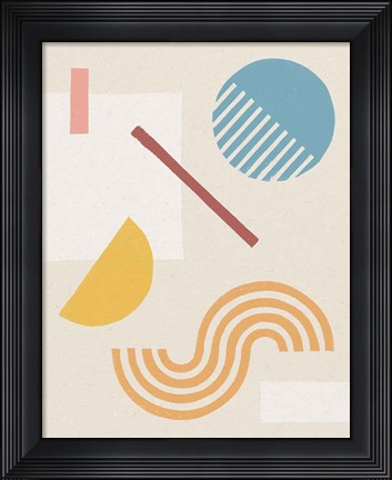 Framed Shapely Serenity II Print