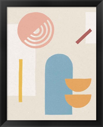 Framed Shapely Serenity I Print