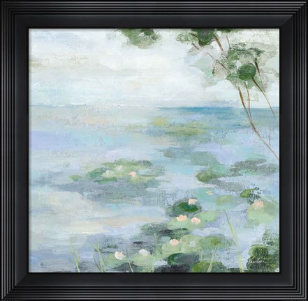Framed Lily Pond II Print