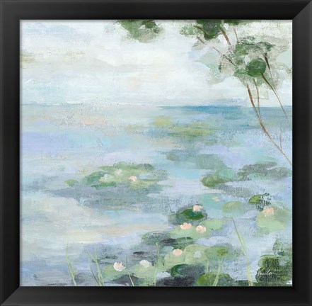 Framed Lily Pond II Print