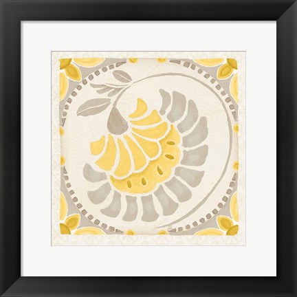 Framed Love Tales XV Yellow Print