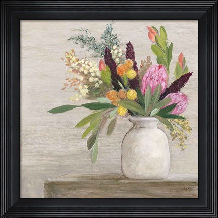 Framed Protea Still Life I Print