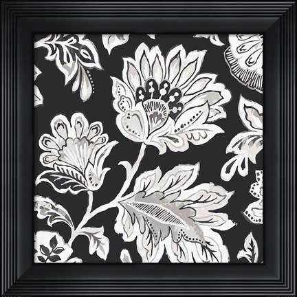 Framed Ceylon Gardens V BW Print