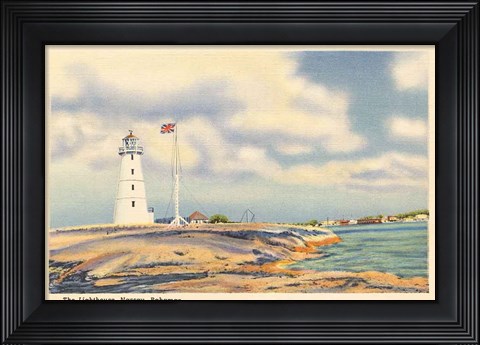 Framed Nassau Lighthouse Print