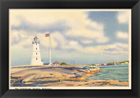 Framed Nassau Lighthouse Print