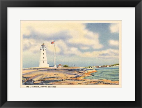 Framed Nassau Lighthouse Print