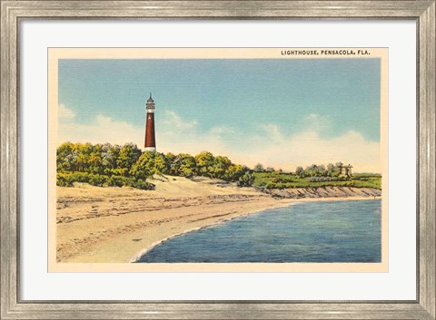 Framed Pensacola Lighthouse Print