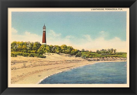 Framed Pensacola Lighthouse Print