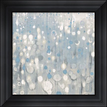 Framed Rain Abstract VI Blue Print