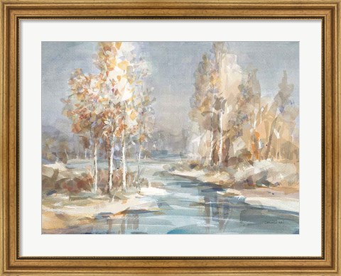 Framed Flowing River Print