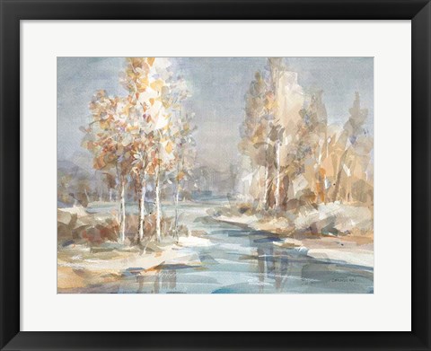 Framed Flowing River Print