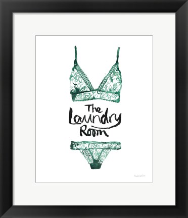 Framed Lingerie Laundry II Print