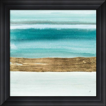 Framed Gold Emerald IV Print