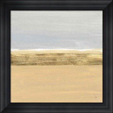 Framed Gold Strips IV Print