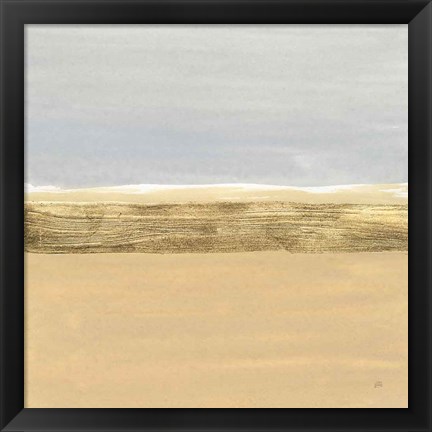 Framed Gold Strips IV Print