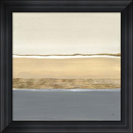 Framed Gold Strips II Print