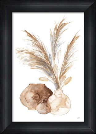 Framed Vase Pampas Print