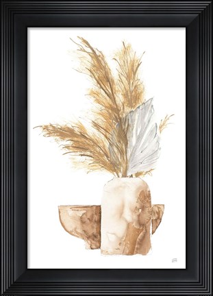 Framed Vase Palm Leaf Print