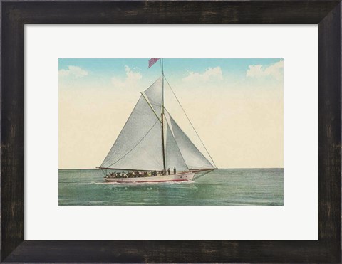 Framed Sailing Party Print