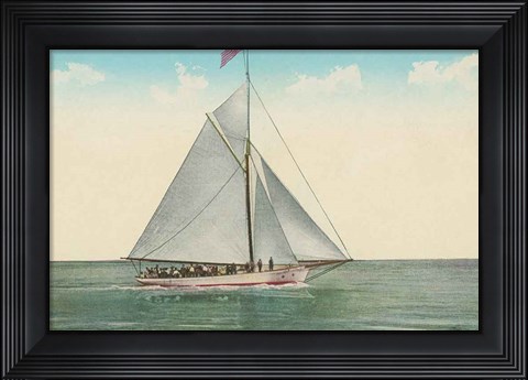 Framed Sailing Party Print