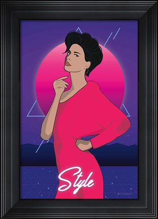 Framed So Eighties III Print