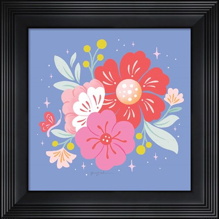Framed Floral Bouquet I Print